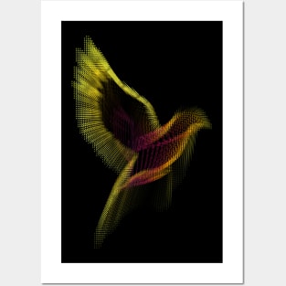 Brilliant Bird Abstract Wildlife Posters and Art